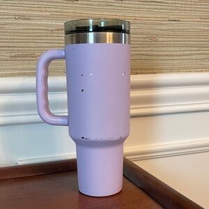 Ozark trail 40 oz Tumbler Lavender with handle and additional lid